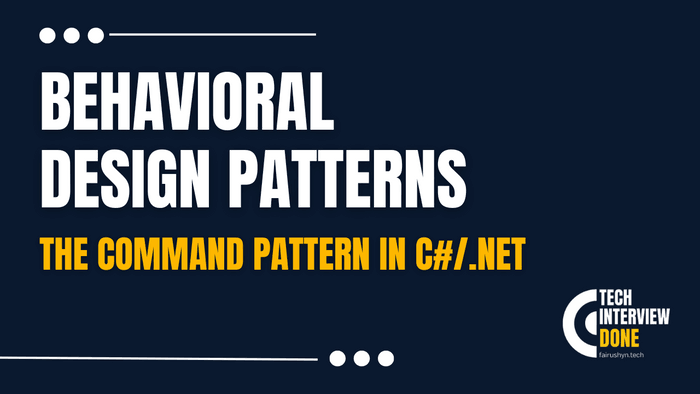 The Command Pattern in C#/.Net